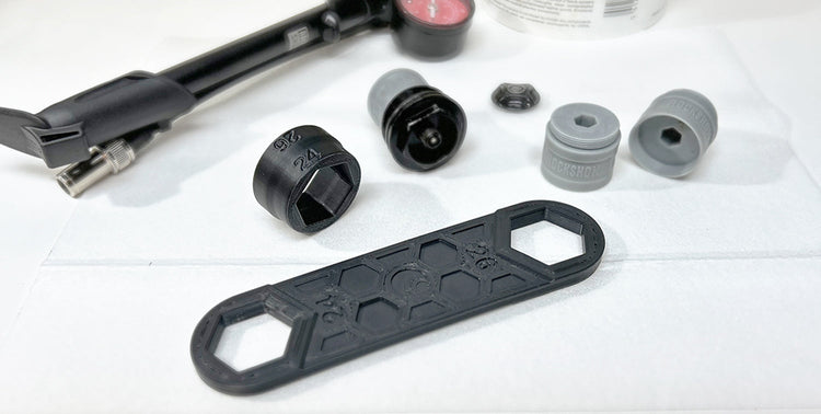 3D printed 24-26mm tough Low-profile Flat Spanners & Hand Sockets.