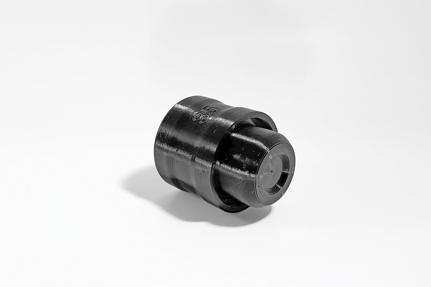 Bottom view of Momentum Cycle’s 35mm 3D printed Compact Fork Seal Driver Tool. Proudly made in Canada.