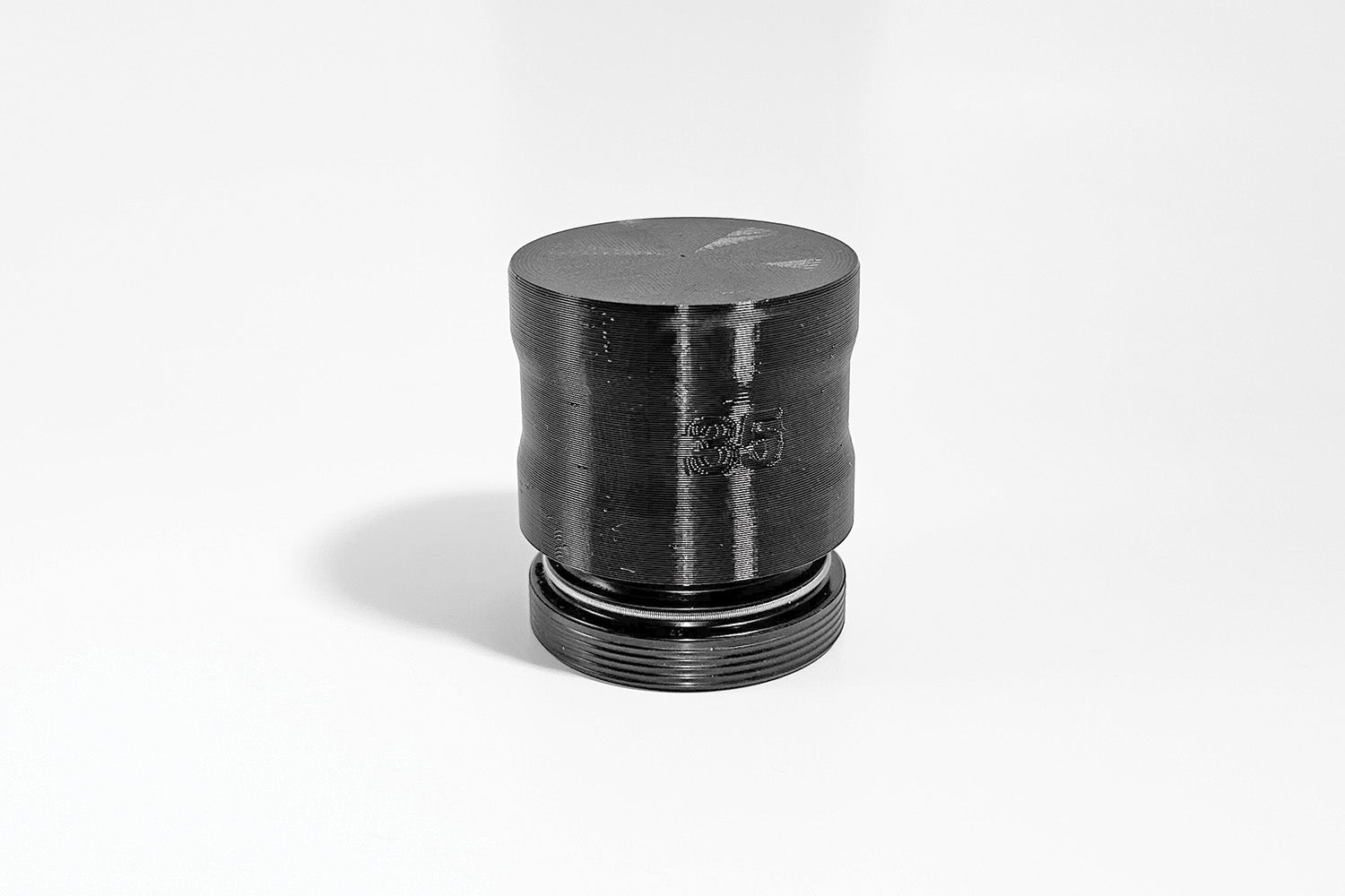 3D printed 35mm Compact Fork Seal Driver Tool with a new dust wiper ready for installation.