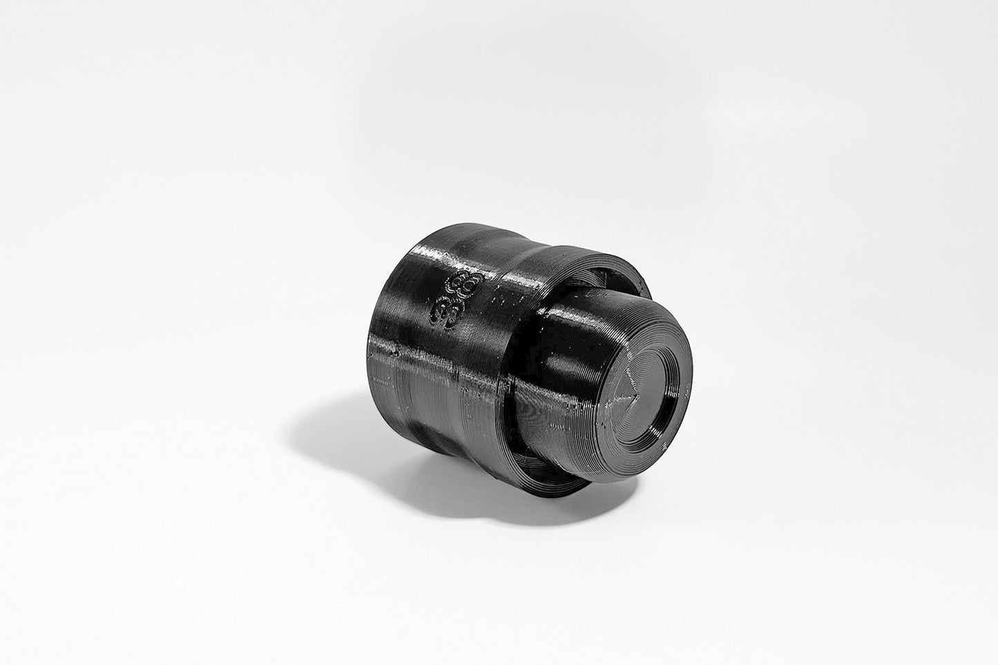 Bottom view of Momentum Cycle’s 38mm 3D printed Compact Fork Seal Driver Tool. Proudly made in Canada.