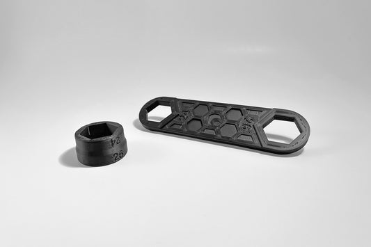 24-26 Flat Spanner and Hand Socket. 3D printed MTB tools made in Canada for the MTB Home Mechanics!