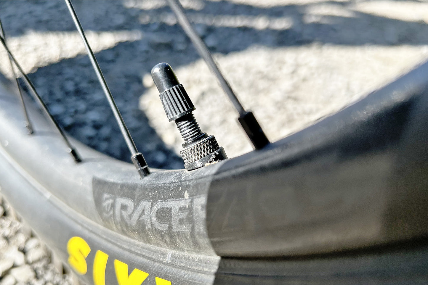 3D printed Offset Valve Washer for MTB asymmetric or offset rims