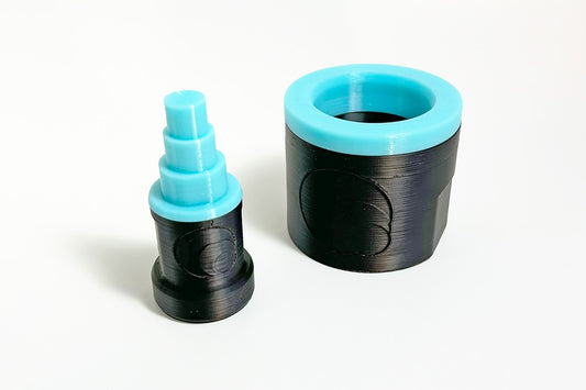 Our 3D printed Wheel Hub Axle Removal Tool and Hub Support are available in our Teal Is Real color option.