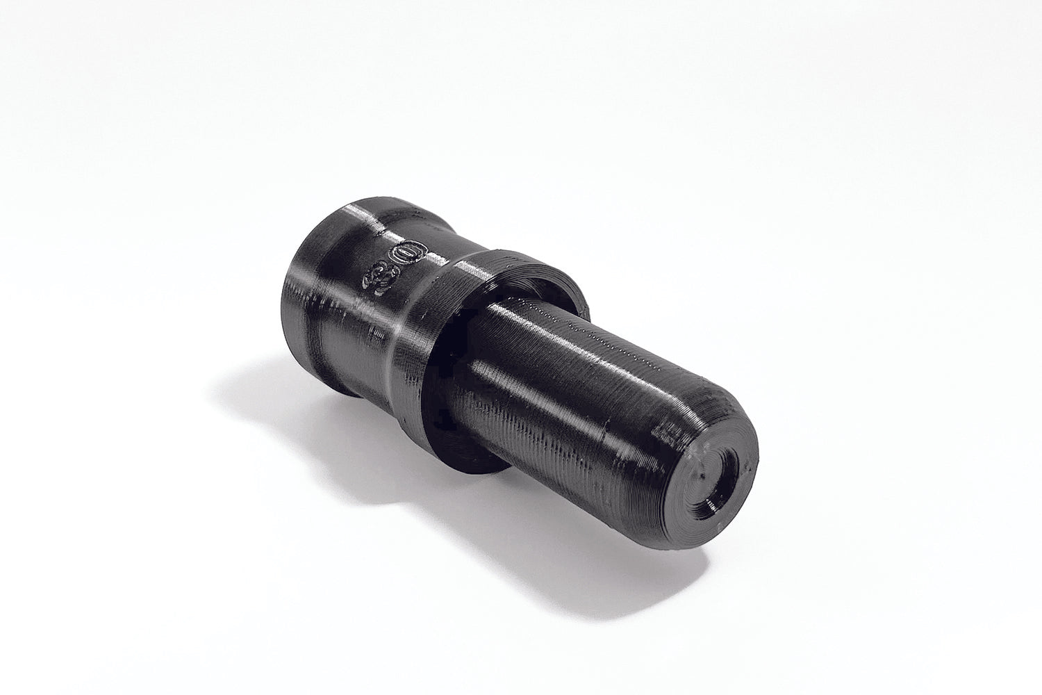 Bottom view of Momentum Cycle's Fork Seal Driver Tool. Quality 3D printed MTB tools for Home Mechanics, made in Canada.