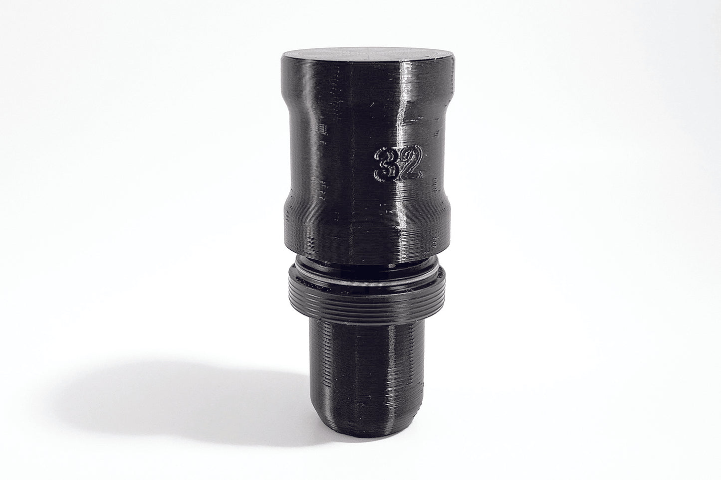 Example of Momentum Cycle's 3D printed MTB Fork Seal Driver Tools with a dust seal wiper on. Home Mechanic getting ready for MTB maintenance.