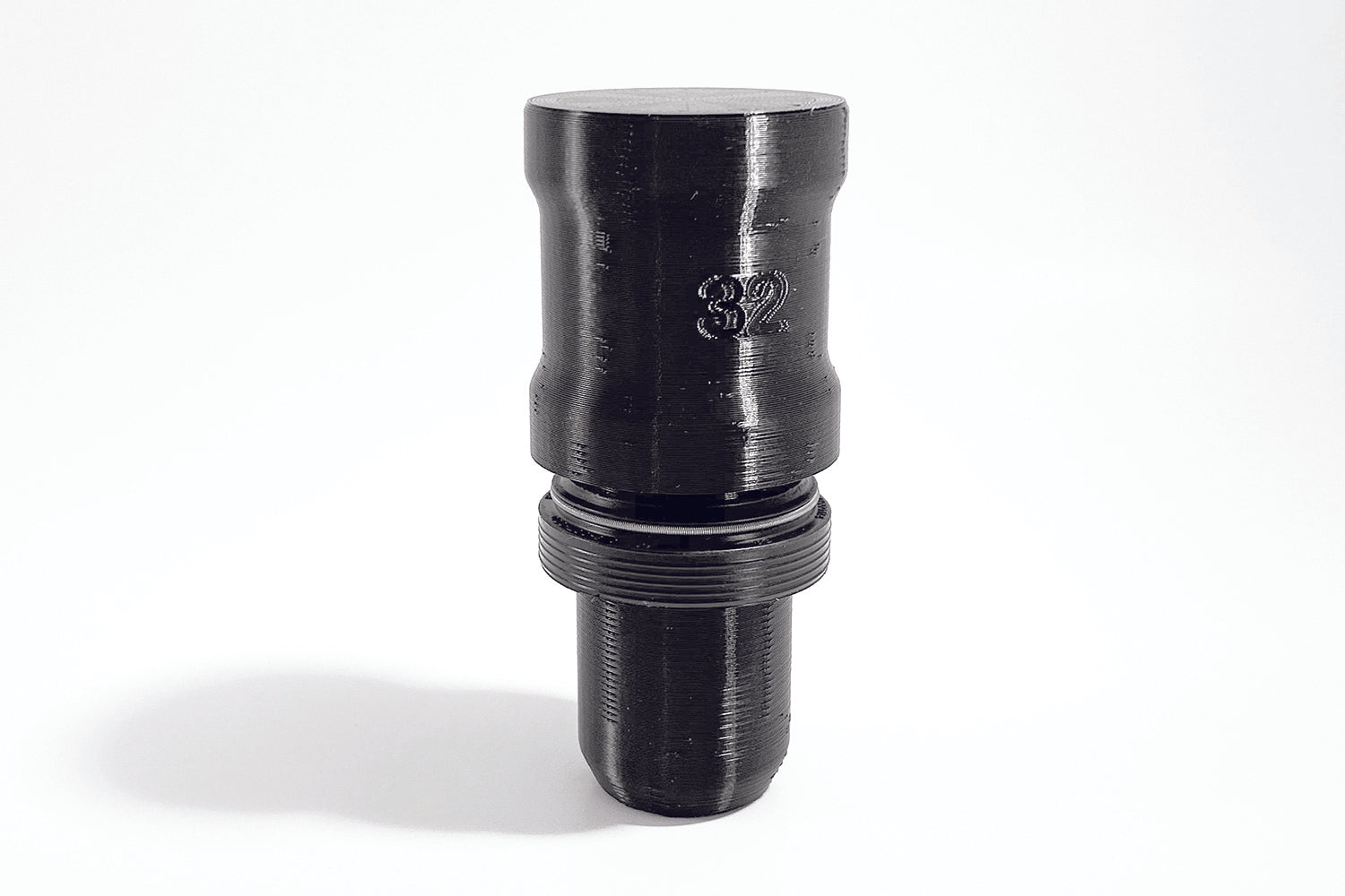 Example of Momentum Cycle's 3D printed MTB Fork Seal Driver Tools with a dust seal wiper on. Home Mechanic getting ready for MTB maintenance.