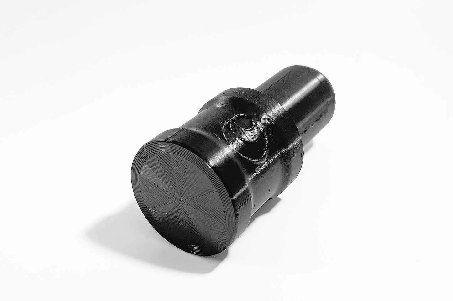 Top view of Momentum Cycle's Fork Seal Driver Tool. Quality 3D printed MTB tools for Home Mechanics, made in Canada.