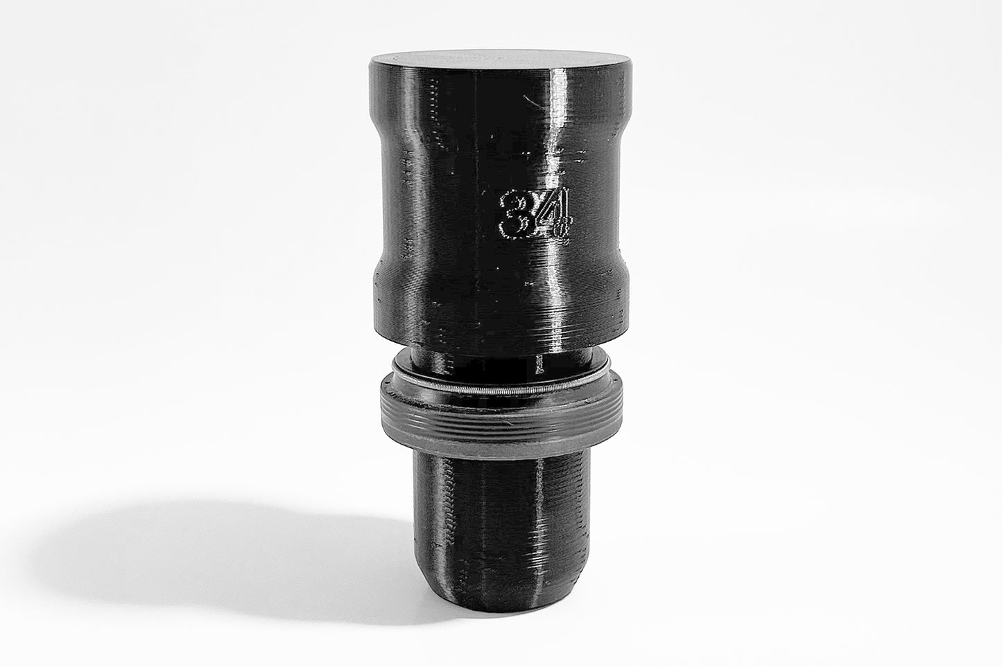 Example of Momentum Cycle's 3D printed MTB Fork Seal Driver Tools with a dust seal wiper on. Home Mechanic getting ready for MTB maintenance.
