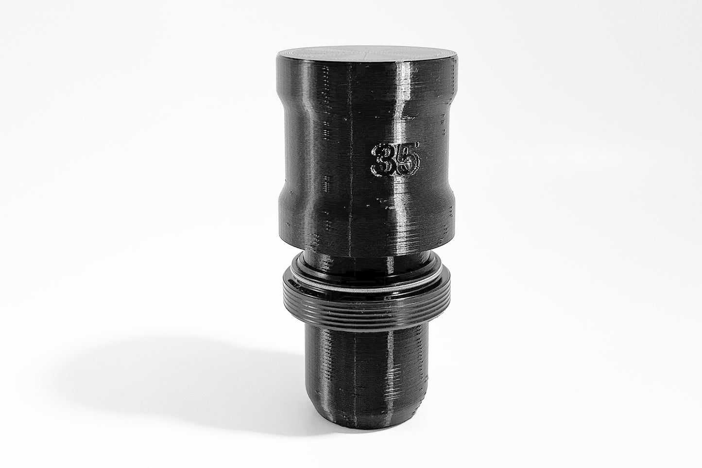 Example of Momentum Cycle's 3D printed MTB Fork Seal Driver Tools with a dust seal wiper on. Home Mechanic getting ready for MTB maintenance.