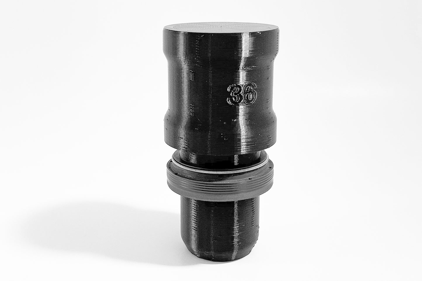 Example of Momentum Cycle's 3D printed MTB Fork Seal Driver Tools with a dust seal wiper on. Home Mechanic getting ready for MTB maintenance.