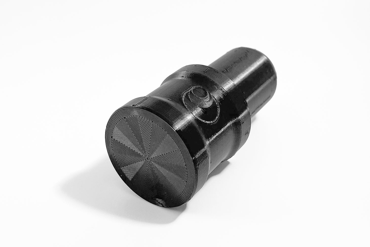 Top view of Momentum Cycle's Fork Seal Driver Tool. Quality 3D printed MTB tools for Home Mechanics, made in Canada.
