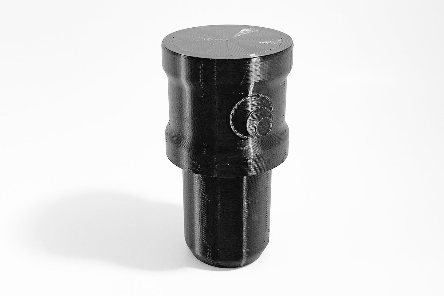 Front view of Momentum Cycle's MTB Fork Seal Driver Tool. Quality 3D printed MTB tools for Home Mechanics, made in Canada.