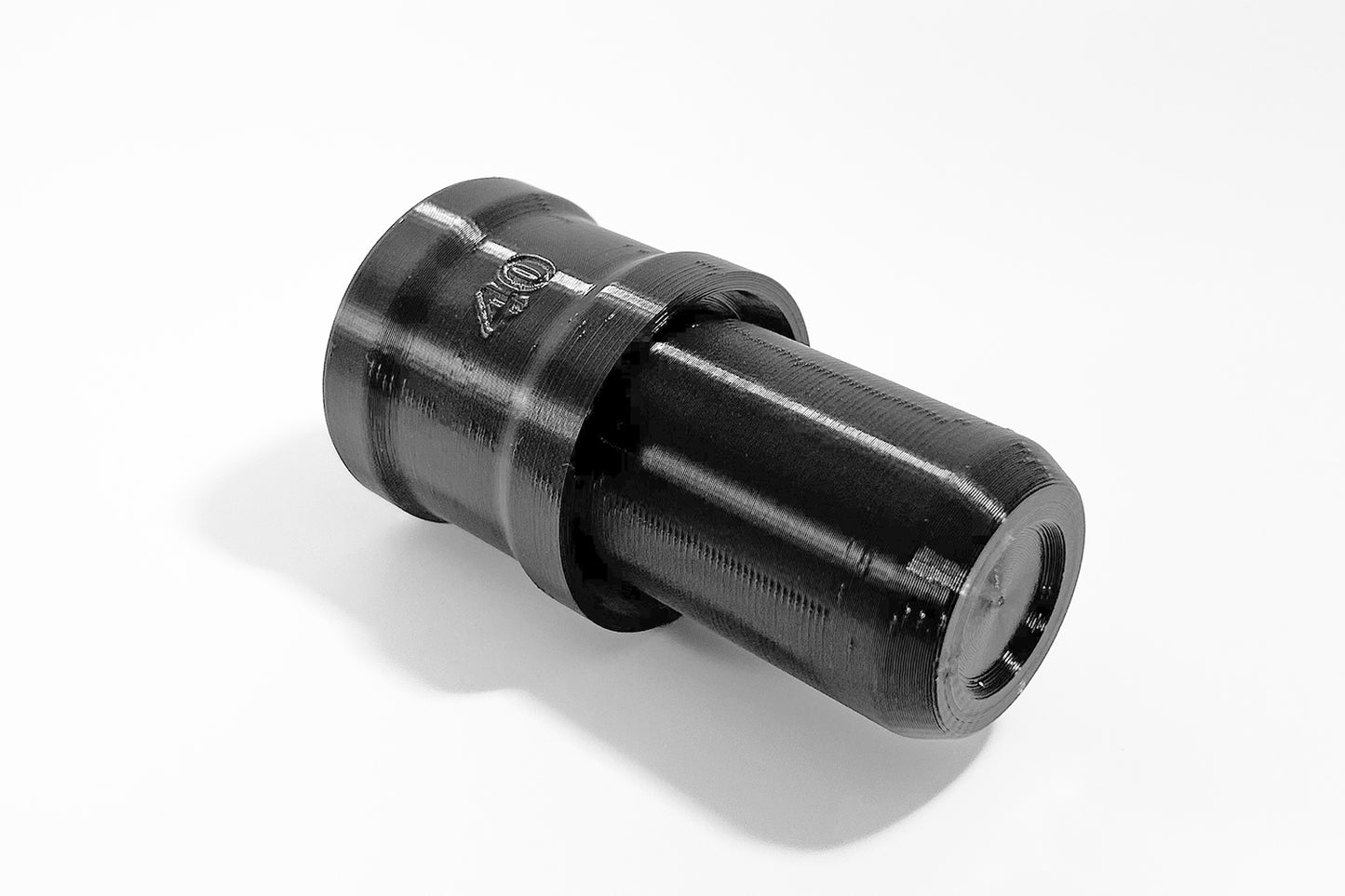 Bottom view of Momentum Cycle's Fork Seal Driver Tool. Quality 3D printed MTB tools for Home Mechanics, made in Canada.