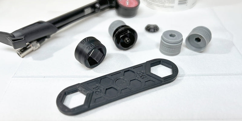3D printed 24-26mm tough Low-profile Flat Spanners & Hand Sockets.