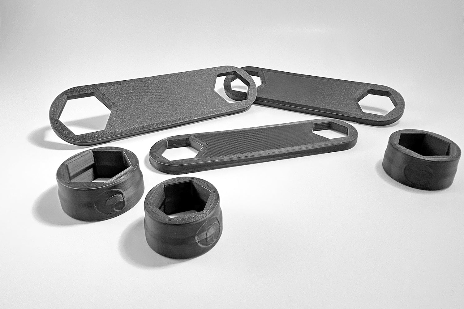 Full Set: Flat Spanners and Hand Sockets. A must-have 3D printed suspension tools made for the Home Mechanics!