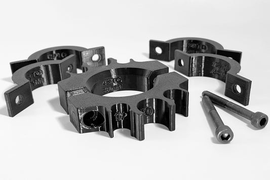 Momentum Cycle's 3D printed Axle Holder is available as Single or Dual Axle Holder.