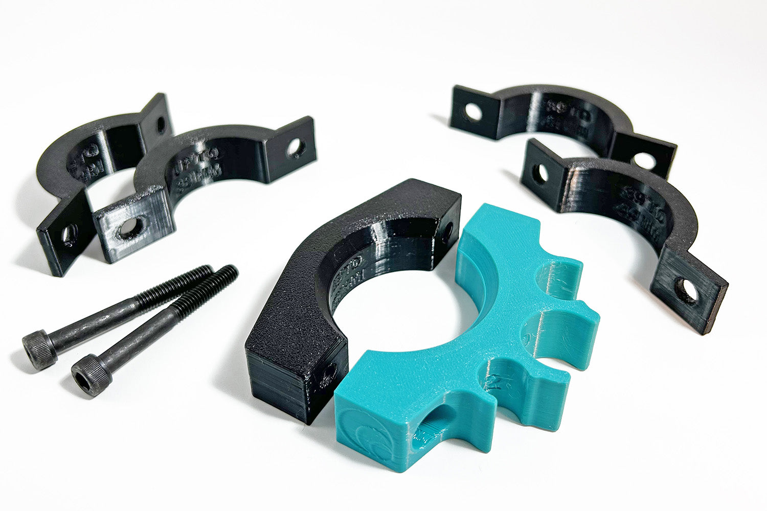 Our smart and solid 3D printed Axle Holder is available in our Teal Is Real color option.