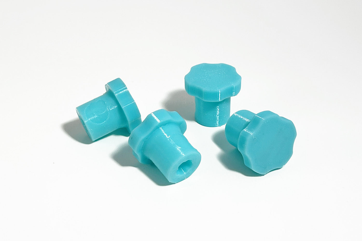 Our 3D printed "Soft Touch" Brake Caliper Bolt Holder are available in our Teal Is Real color option.