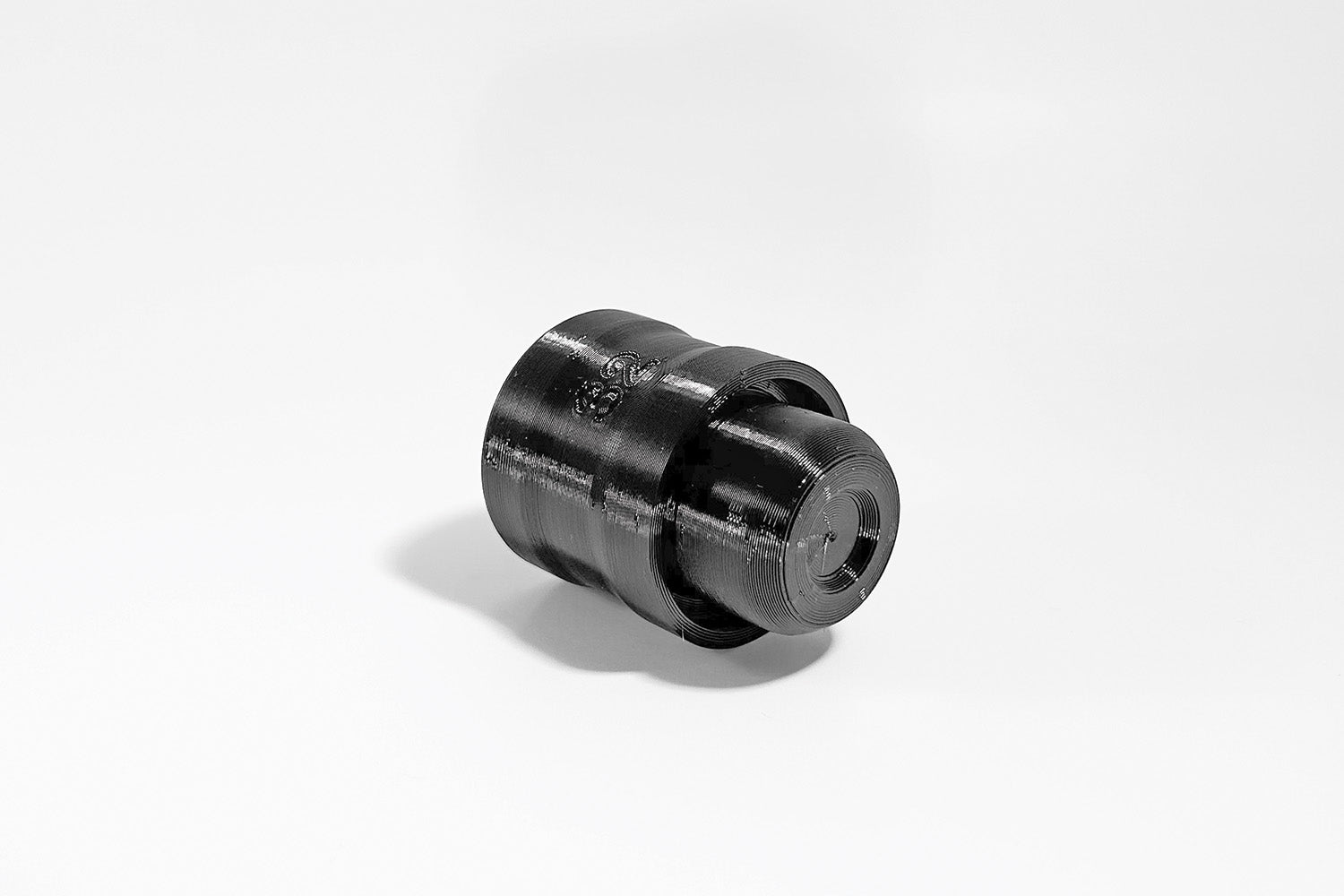 Bottom view of Momentum Cycle’s 32mm 3D printed Compact Fork Seal Driver Tool. Proudly made in Canada.