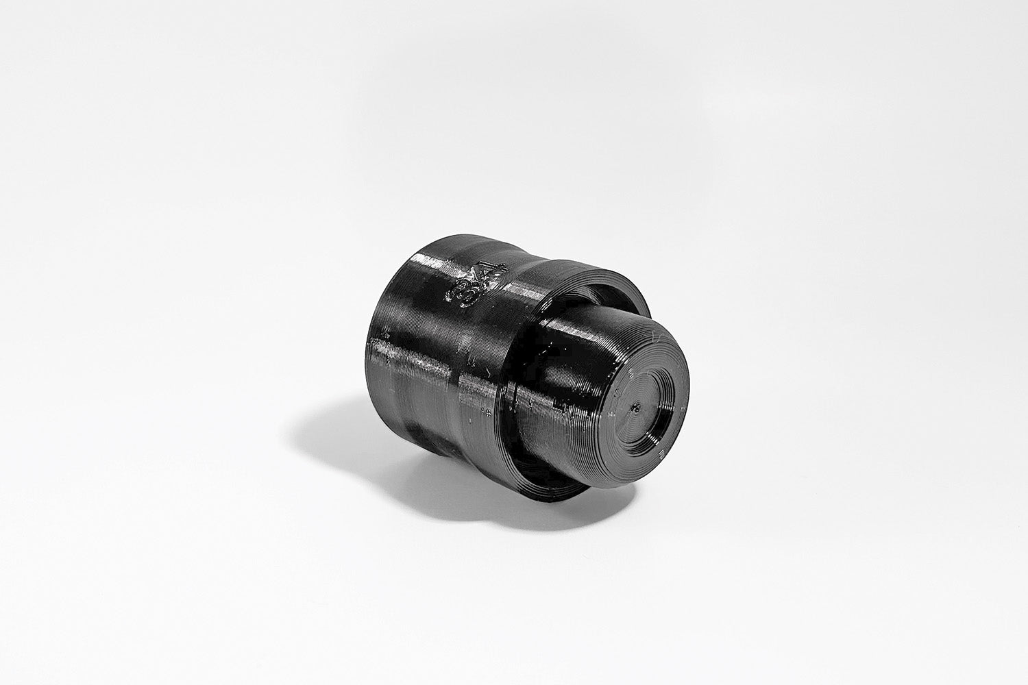 Bottom view of Momentum Cycle’s 34mm 3D printed Compact Fork Seal Driver Tool. Proudly made in Canada.
