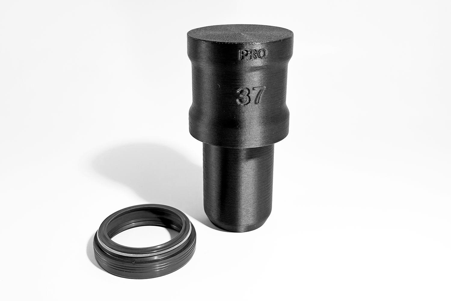 PRO Series 37mm Fork Seal Driver Tool - Carbon Fiber Reinforced for MTB Suspension.