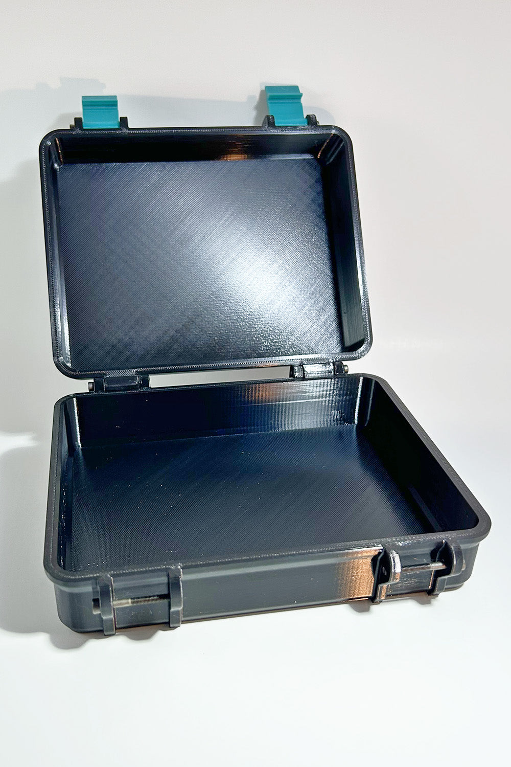 Our 3D printed Compact Toolbox Case is of 170 x 130 x 60mm (length, width and height) internal dimensions.