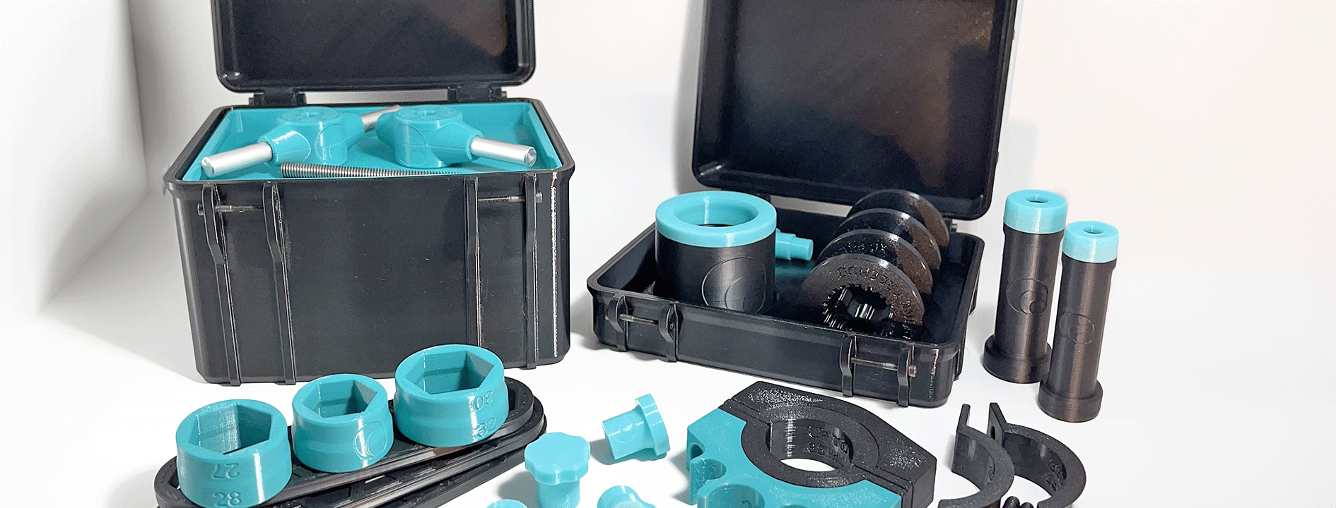 Most of our 3D printed MTB (bike) tools and collections are now available in our Teal Is Real color option!