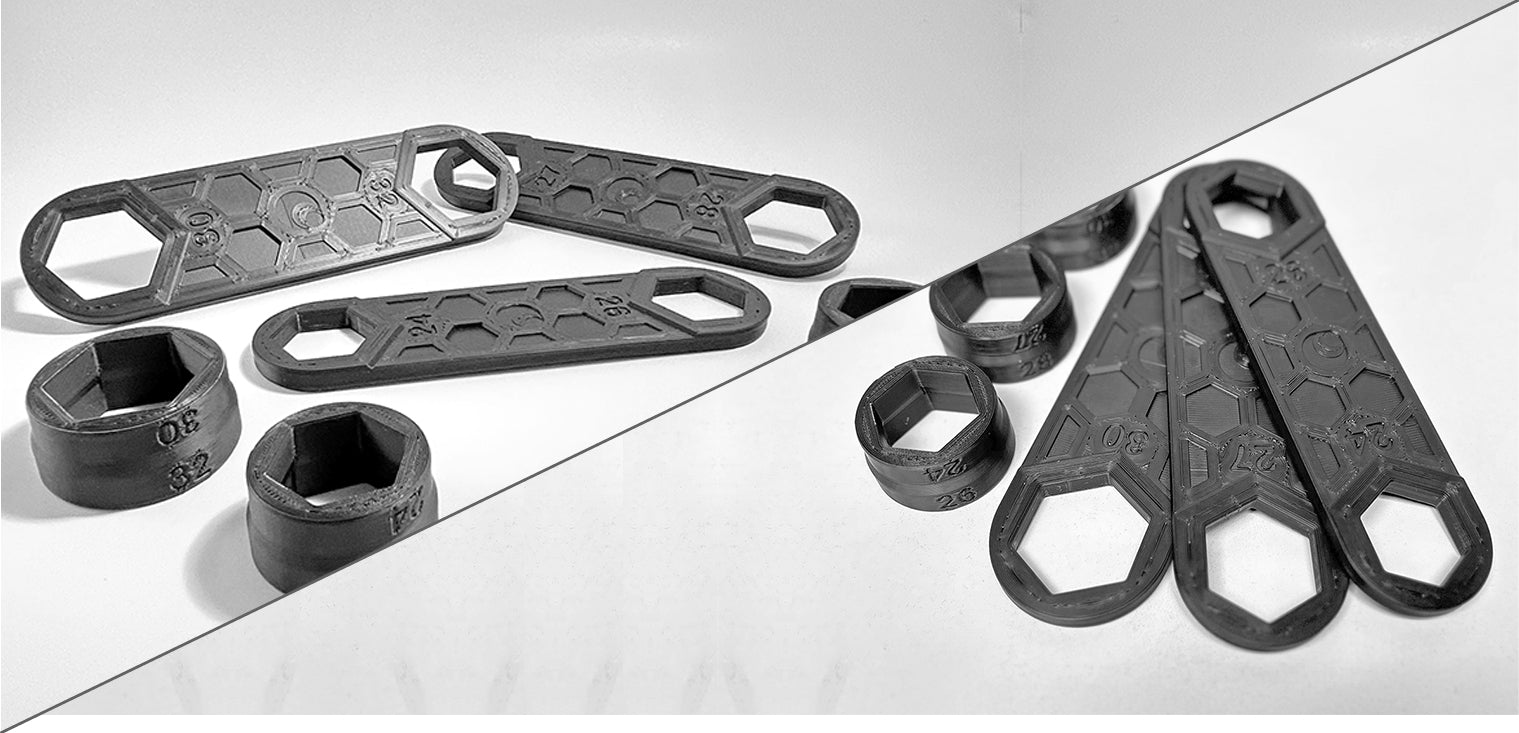 Full Set: Flat Spanners and Hand Sockets. A must-have 3D printed suspension tools made for the Home Mechanics!