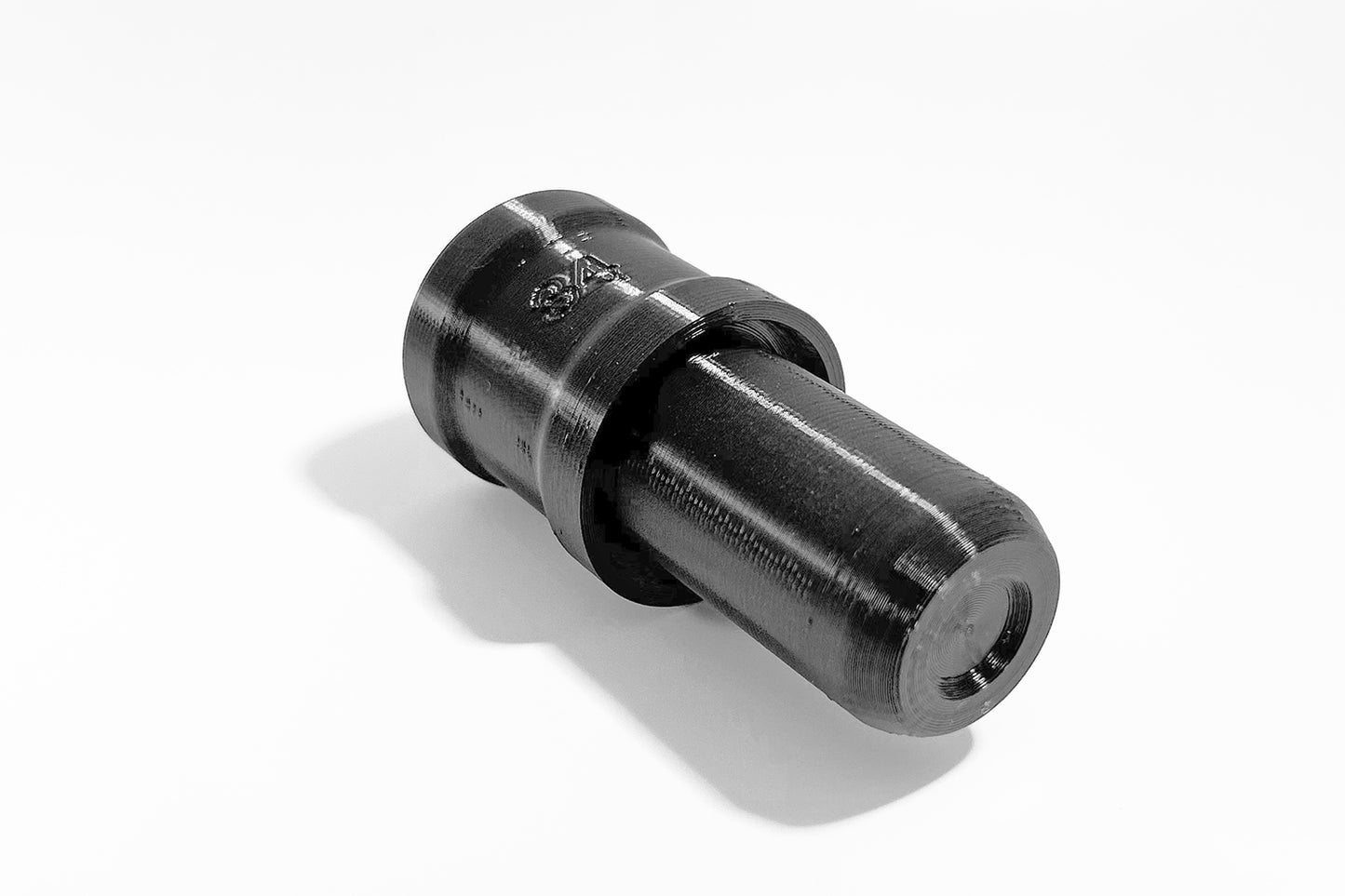 Bottom view of Momentum Cycle's Fork Seal Driver Tool. Quality 3D printed MTB tools for Home Mechanics, made in Canada.